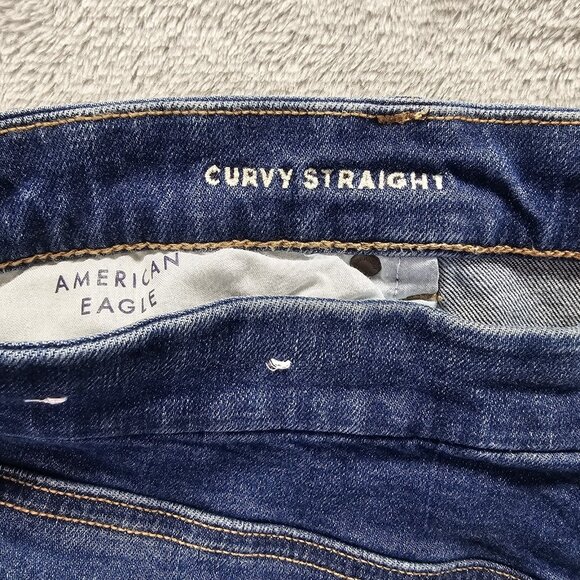 American Eagle Outfitters Blue Straight Leg Jeans - Picture 7 of 11